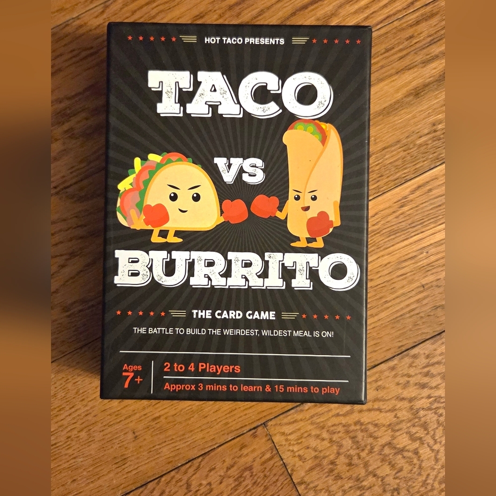 Taco vs Burrito Card Game